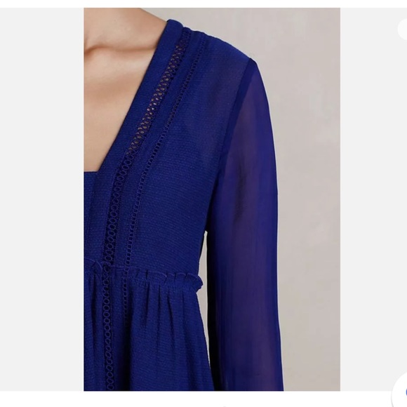 Anthropologie Vanessa Virginia North Star Sheer Boho Dress - Picture 3 of 13